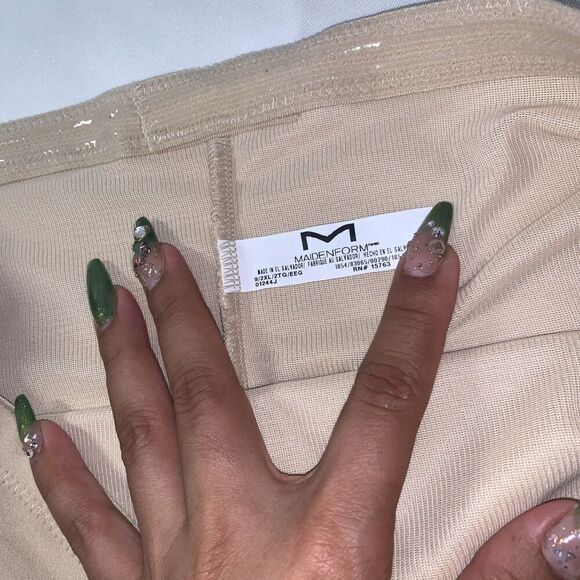 Maidenform Self Expressions Women's High-Waist Briefs Beige Size 2XL - Picture 6 of 7